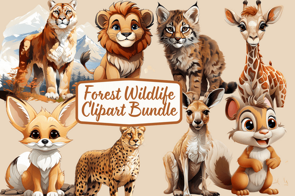 Download Forest Wildlife Clipart Bundle - Forest Collection