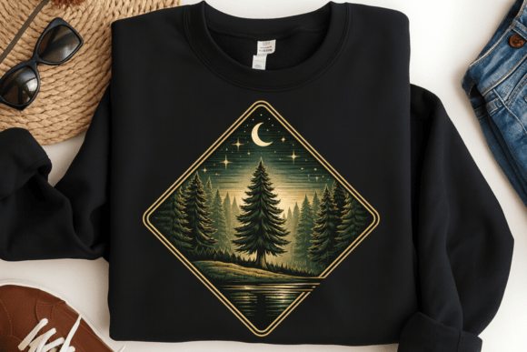 Download Moon Forest Badge PNG - Forest Collection