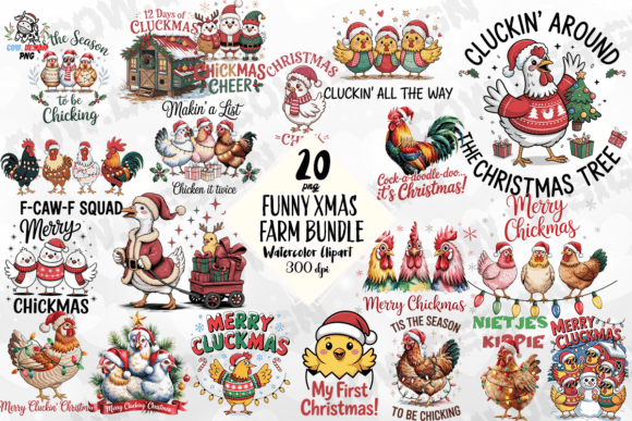 Download Funny Xmas Farm Bundle PNG - Farm bundle Collection