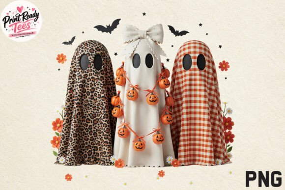 Download Halloween Ghost Friends PNG, Autumn PNG - Premium Bundle
