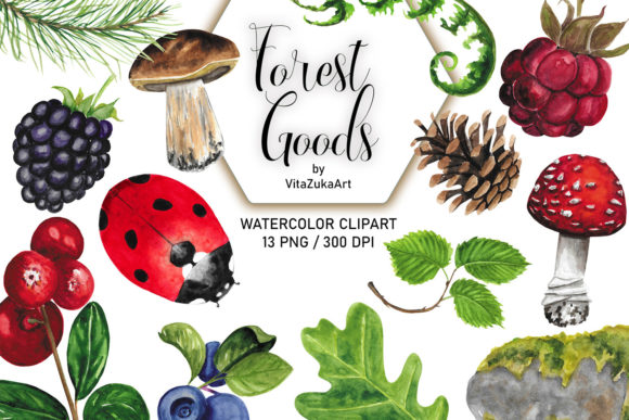 Download Watercolor Forest Clipart - Forest Collection
